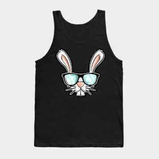 Funny Easter Bunny with Sunglasses Easter Costume Tank Top